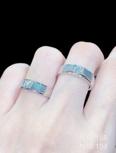 Nhẫn Cưới Kim Cương - N10 1 Nhẫn cưới kim cương gắn cặp chủ 3.6ly . mẫu thiết kế đơn giản phù hợp với nhu cầu đeo hàng ngày