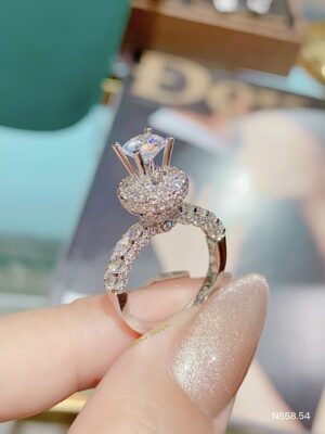 Nhẫn Nữ Kim Cương Halo - N558.54 - Long Ngọc Luxury 3 1706974626603