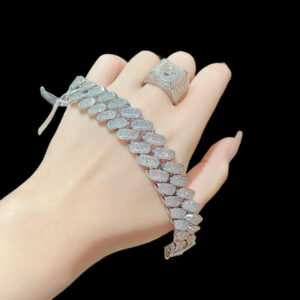 Lắc Tay Kim Cương - Cuban - L16.80 - Long Ngọc Luxury