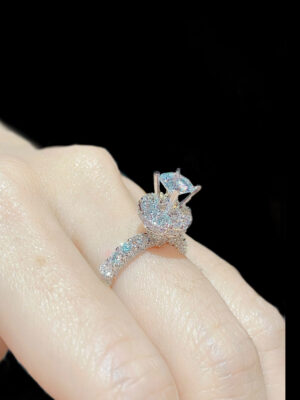 Nhẫn Nữ Kim Cương Halo - N558.54 - Long Ngọc Luxury