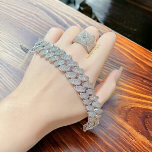 Lắc Tay Kim Cương - Cuban - L16.80 - Long Ngọc Luxury 1 df345a562bb67afb974dae24a3d7841b