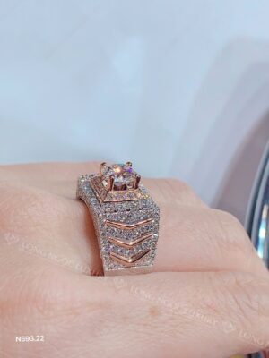 Nhẫn Nam Kim Cương - Long Ngọc Luxury - N593.22