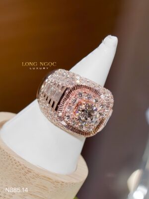 Nhẫn Nam Kim Cương - Long Ngọc Luxury - N885.14