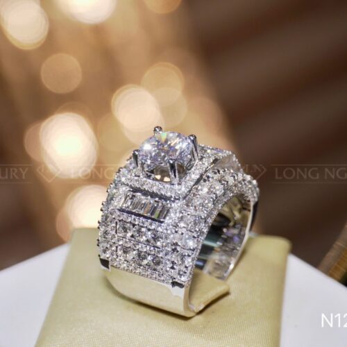 Nhẫn Nam Kim Cương - Long Ngọc Luxury - N1299.10