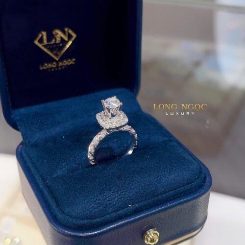 Nhẫn Nữ Kim Cương - Nhẫn Cầu Hôn - N1560.8 - Long Ngọc Luxury