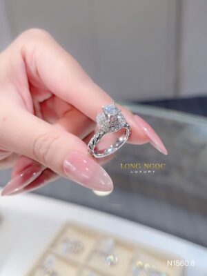 Nhẫn Nữ Kim Cương - Nhẫn Cầu Hôn - N1560.8 - Long Ngọc Luxury 3 IMG 6139