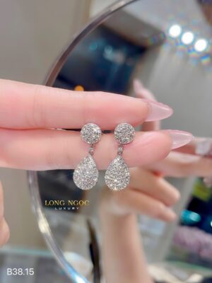 Bông tai kim cương - B38.15 - Long Ngọc Luxury 4 IMG 7325