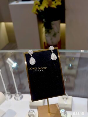 Bông tai kim cương - B38.15 - Long Ngọc Luxury 1 IMG 7329