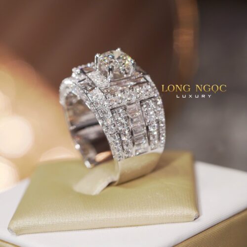 Nhẫn Nam Kim Cương - Long Ngọc Luxury - N657.26