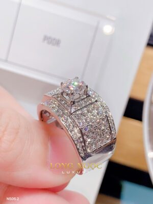 Nhẫn Nam Kim Cương - Long Ngọc Luxury - N505.2 3 IMG 9486
