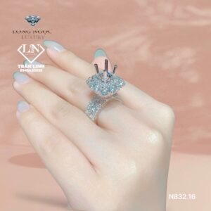 Nhẫn Nữ Kim Cương - Long Ngọc Luxury - N832.16 2 photo output 1