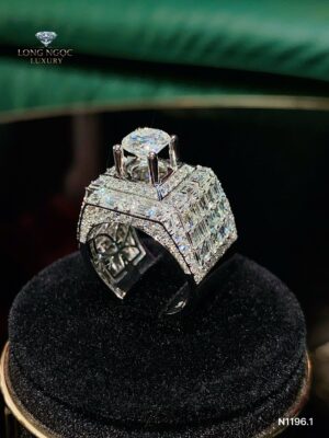 Nhẫn Nam Kim Cương - Long Ngọc Luxury - N1196.1