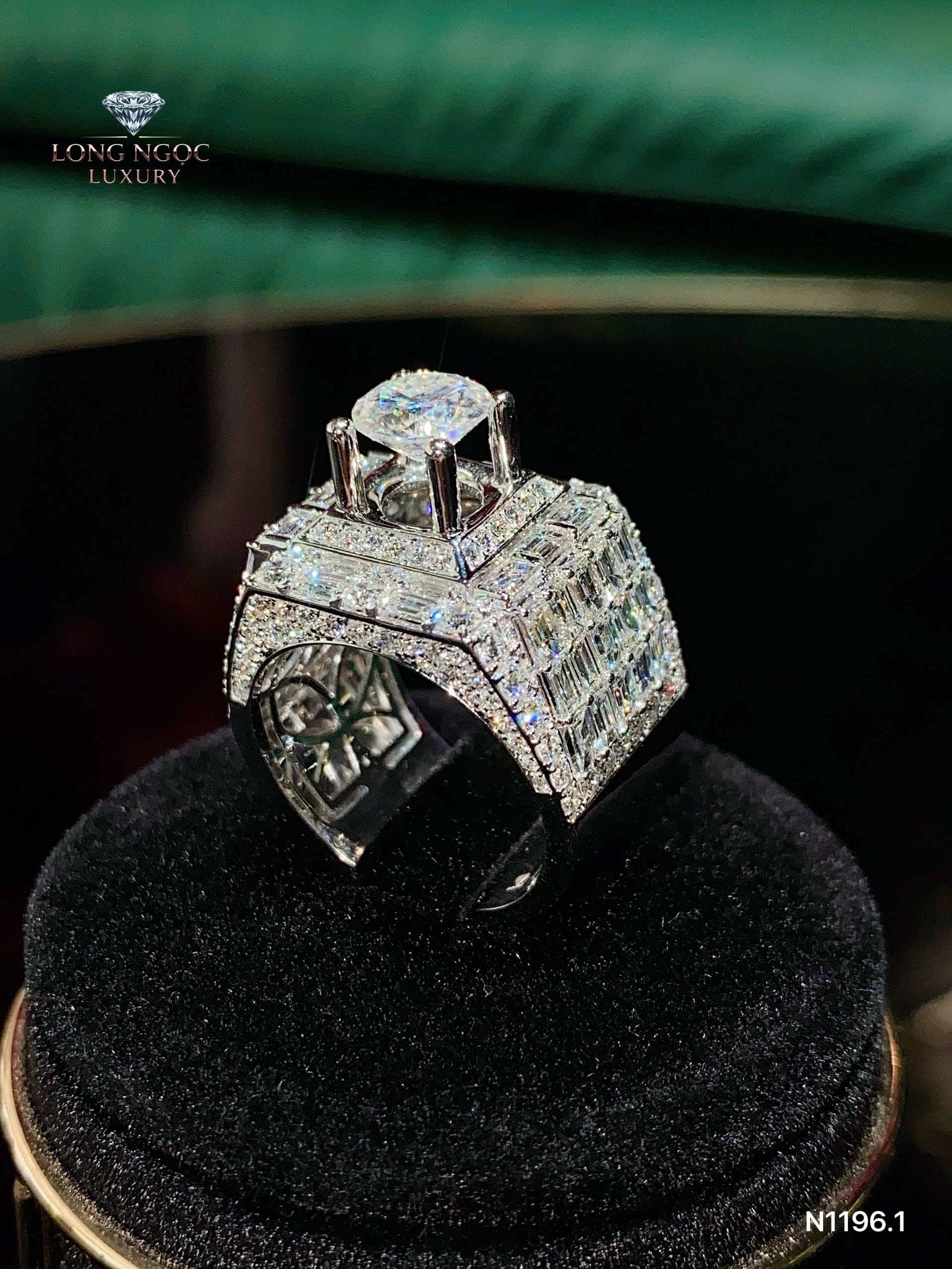 Nhẫn Nam Kim Cương - Long Ngọc Luxury - N1196.1