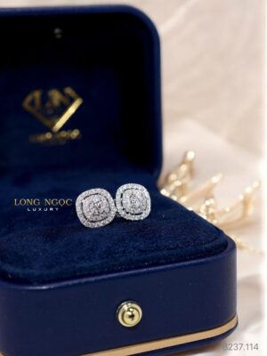 Bông Tai Kim Cương - Long Ngọc Luxury - B237.144