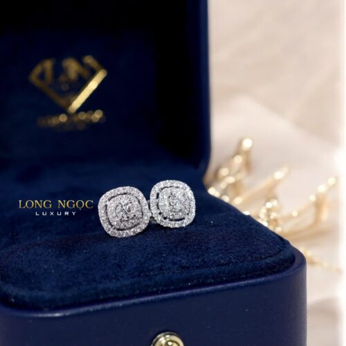 Bông Tai Kim Cương - Long Ngọc Luxury - B237.144