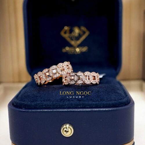 Nhẫn Kim Tiền Kim Cương - Long Ngọc Luxury - N960.103