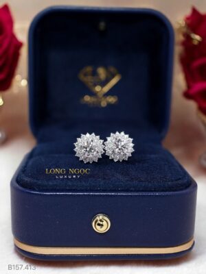 Bông Tai Kim Cương - Long Ngọc Luxury - B157.413