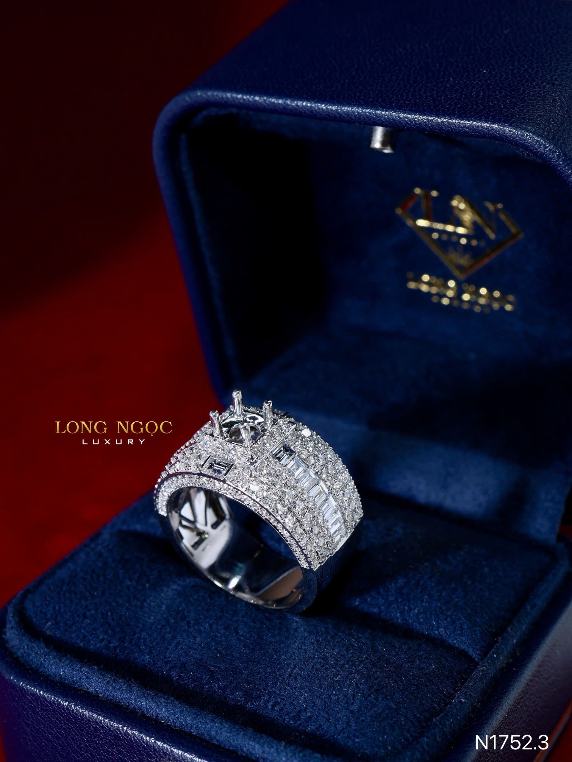 Nhẫn Nam Kim Cương - Long Ngọc Luxury - N1752.3