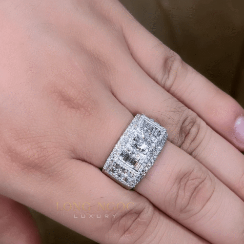Nhẫn Nam Kim Cương - Long Ngọc Luxury - N1299.3