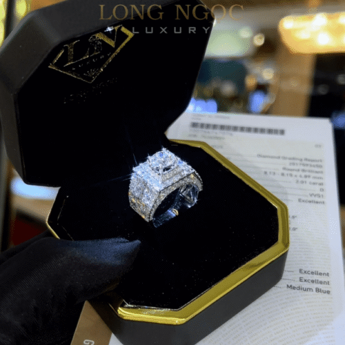 Nhẫn Nam Kim Cương - Long Ngọc Luxury - N1515.7