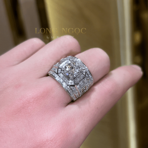Nhẫn Nam Kim Cương - Long Ngọc Luxury - N1190