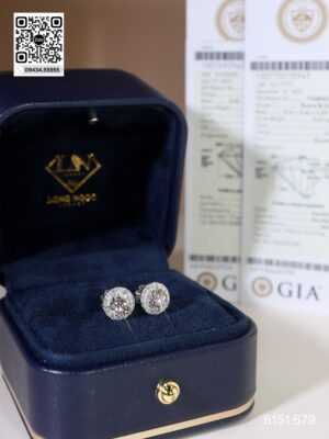 Bông Tai Halo - Long Ngọc Luxury - B151.679