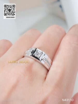 Nhẫn Nam Kim Cương - Long Ngọc Luxury - N431.10