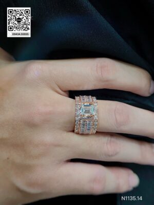Nhẫn Nam Kim Cương - Long Ngọc Luxury - N1135.14