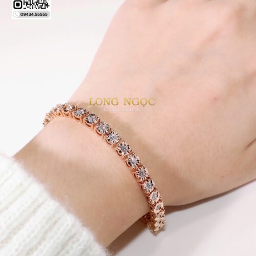 Lắc Tay Tennis 2.5mm - Long Ngọc Luxury - L58.133