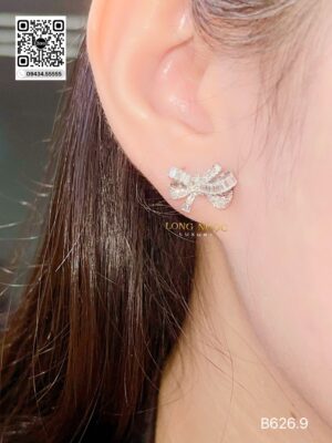 Bông Tai Kim Cương - Long Ngọc Luxury - B626.9