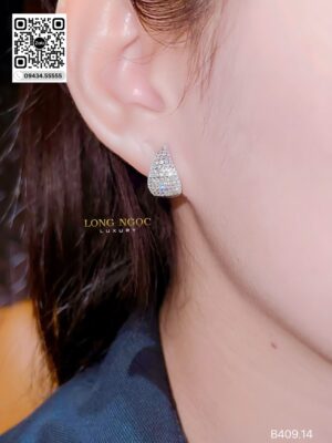 Bông Tai Kim Cương - Long Ngọc Luxury - B409.14
