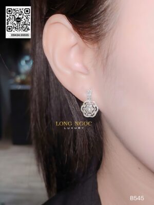 Bông Tai Kim Cương - Long Ngọc Luxury - B545