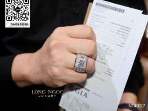 Nhẫn Nam Kim Cương - Long Ngọc Luxury - N1403.7