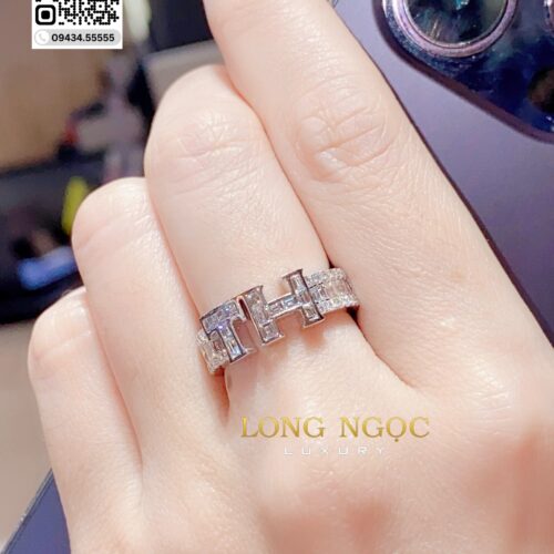 Nhẫn Chữ Kim Cương - Long Ngọc Luxury - N460.344