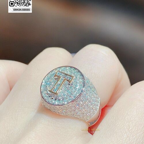 Nhẫn Chữ T - Long Ngọc Luxury - N811.26