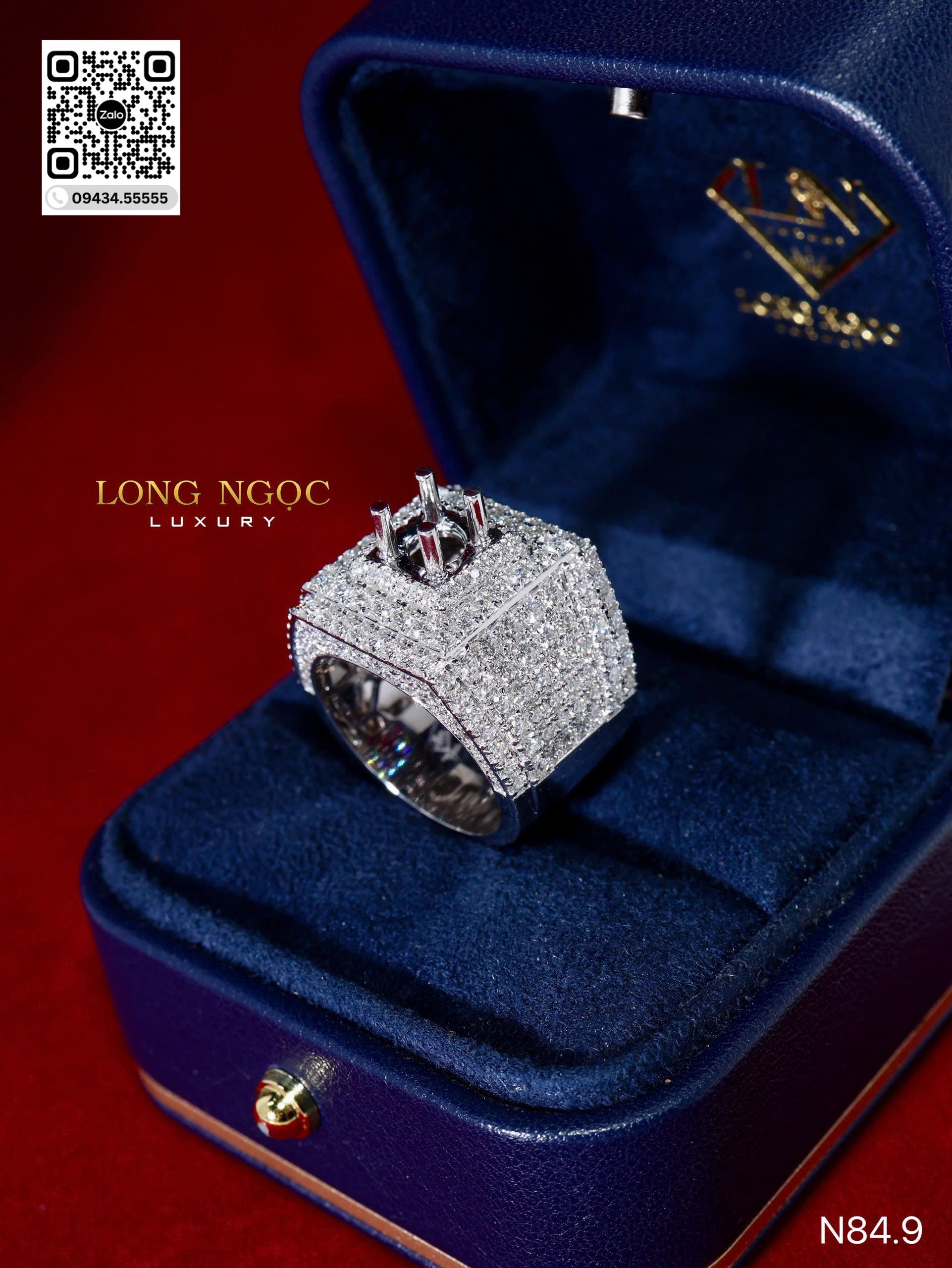 Nhẫn Nam Kim Cương - Long Ngọc Luxury - N84.9