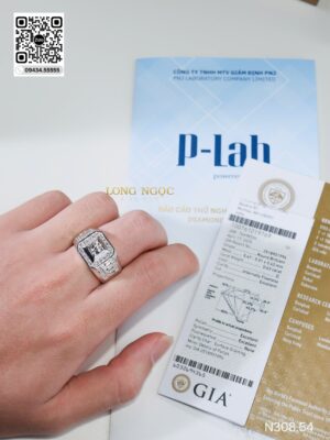 Nhẫn Nam Kim Cương - Long Ngọc Luxury - N308.54