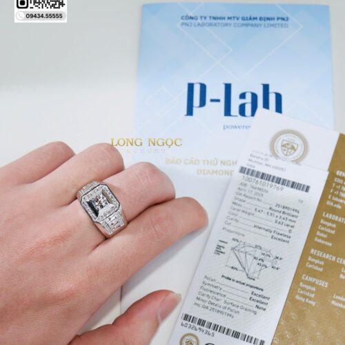 Nhẫn Nam Kim Cương - Long Ngọc Luxury - N308.54