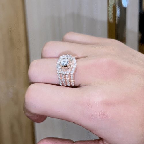 Nhẫn Nam Kim Cương - Long Ngọc Luxury - Long N53.3