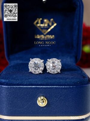 Bông Tai Halo - Long Ngọc Luxury - B206.376