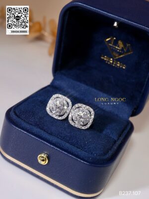 Bông Tai Kim Cương - Long Ngọc Luxury -  B237.107