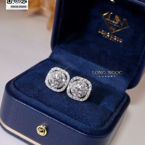 Bông Tai Kim Cương - Long Ngọc Luxury -  B237.107