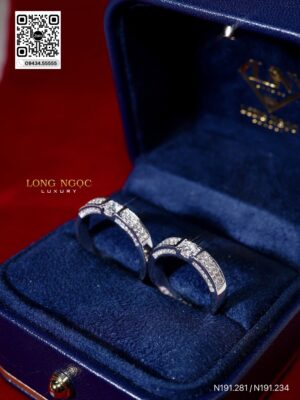 Nhẫn Cặp - Nhẫn Cưới Kim Cương - Long Ngọc Luxury - N191.281 & 234